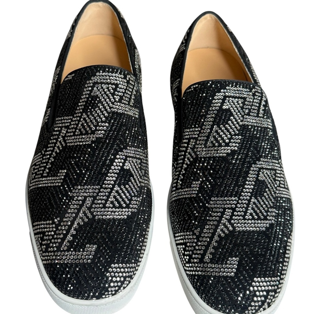 Christian Louboutin Rollerboat Monogram Strass EU 40.5 US 7.5